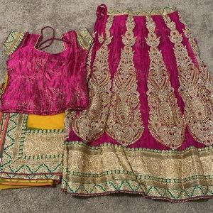 Multi colored Lehenga Indian outfit